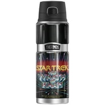 Star Trek Wrath of Khan Logo THERMOS STAINLESS KING Stainless Steel Drink Bottle, Vacuum insulated & Double Wall, 24oz