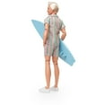 thumbnail image 5 of Barbie The Movie Ken Doll Wearing Pastel Striped Beach Matching Set with Surfboard and Sneakers, 5 of 7