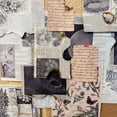 thumbnail image 2 of New base paper 30 sheets retro ins style garbage diary newspaper decorative background handbook scrapbook material paper, 2 of 4