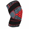 thumbnail image 3 of Tongliya 1pcs Genouillère en Nylon, Sangle Pressurisée pour Basketball, Protection de Jambe Tricotée, Rouge_TG, 3 of 8