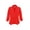Red, variant on Moa Collection Women's Casual Fitted Blazer Draped Open Front with Ruched 3/4 Sleeves (S-3XL)