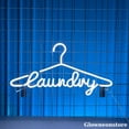 thumbnail image 2 of Glowneon Laundry Neon Sign, Laundry LED Sign, Coat Hanger Neon LED Light, Welcome Open Laundry Neon, 2 of 4