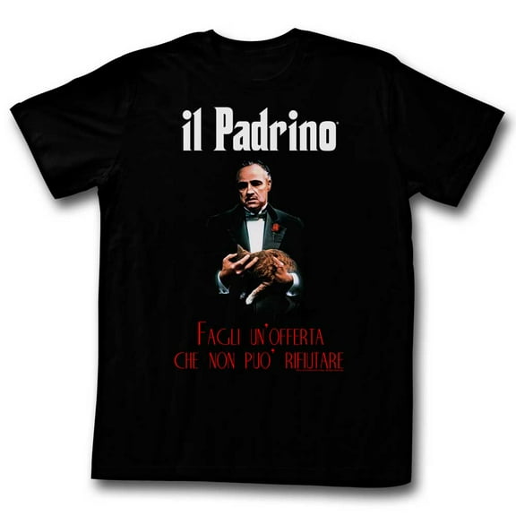Godfather Poster Black Adult T-Shirt