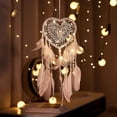 thumbnail image 1 of attrape De Rves Led, Faite Main Capteur De Rves En Plumes Lumineux Dream Catcher Pour Chambre Maison Dcoration Tenture Murale Mobile Decoratif Fil, 1 of 5