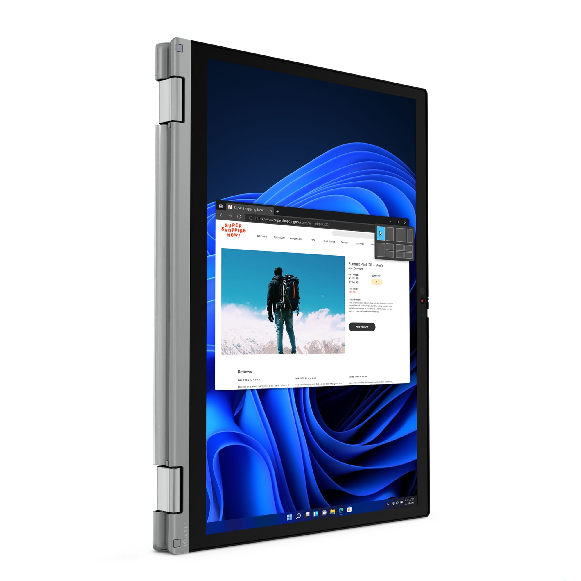 Lenovo ThinkPad L13 Yoga Gen 3 Intel Laptop, 13.3