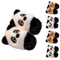 thumbnail image 5 of ZACPNCV Kids Slippers Girls Boys Winter Warm Fuzzy House Slippers Toddler Non-Slip Plush Lined Soft Indoor Outdoor Home Shoes Coffee, 5 of 5