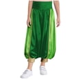 thumbnail image 2 of inhzoy Boys Arabian Prince Kids Satin Trousers Party Bell Bottoms Outfit Green 8, 2 of 5