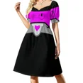 thumbnail image 3 of HEART TO HEART DRESS - INSPIRED BY METTATON EX FROM UNDERTALE Sleeveless Dress birthday dress for women Evening gown woman, 3 of 6