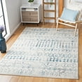 thumbnail image 2 of SAFAVIEH Tulum Herbert Distressed Southwestern Area Rug, 9' x 12', Ivory/Turquoise, 2 of 7