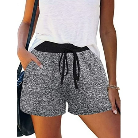 

Lumento Women Comfy Sleepwear Pajama Shorts Casual Mid Waist Camo Lounge Shorts PJ Sleep Bottom Shorts S-XXL Gray S(US 4-6)