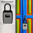thumbnail image 4 of Key Safe Box Wall Mounted Key Lock Safe Box 4 Digit Combination Key Box Code Key Security Box Key Safe Storage Box, 4 of 5