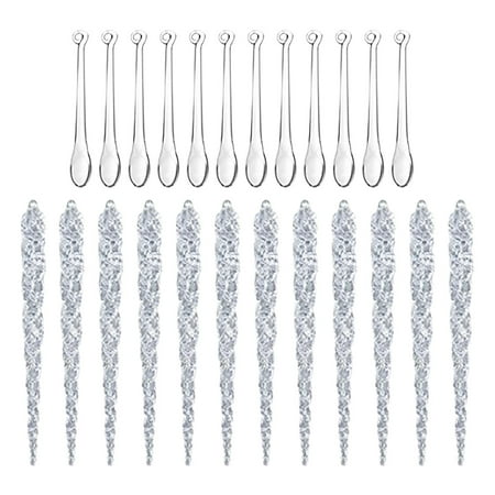 

Veki Christmas Ice 24PCS Ice Acrylic Gift Christmas Column Pendant Decoration Hangs Cat Memorials