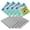 Gray-4, variant on 4 Baseplates, 10 x 10 Inches Large Thick Base Plates for Building Bricks by Brickyard Building Blocks, Perfect for Activity Table (2 Green, 2 Blue)