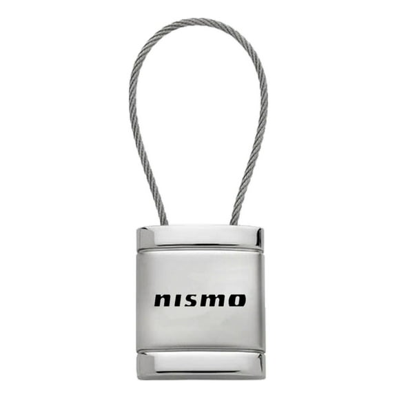 Nissan Nismo Satin Chrome Cable Key Ring (Silver)