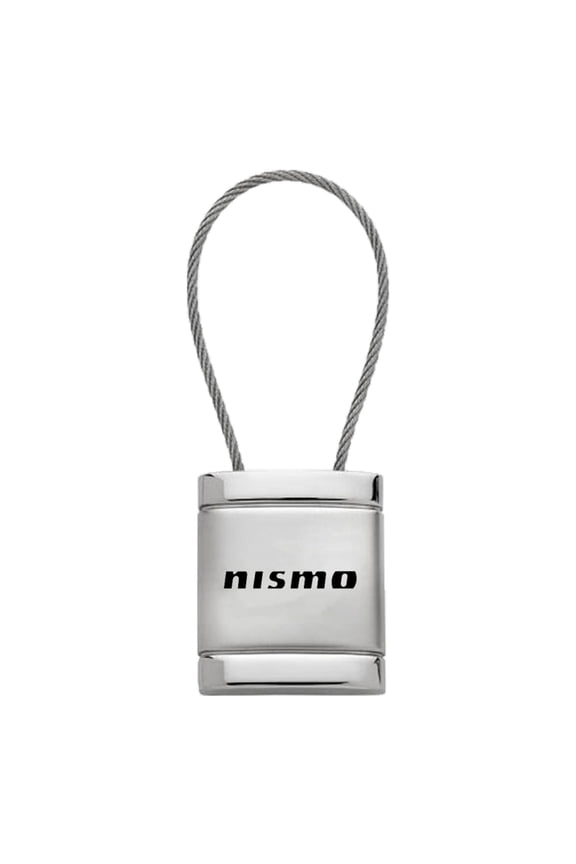 Nissan Nismo Satin Chrome Cable Key Ring (Silver)