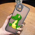 thumbnail image 3 of Matte Case for VIVO Y93 Y91C Y91 Y85 Y77 Y76 Y75 Y73 Y72 Y71 Y53 Y52S Y50 Y35 Y22 4G 5G Case Funda Shell Cute Cartoon Crocodile, 3 of 5