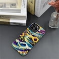 thumbnail image 5 of Case Compatible with iPhone 11 Pro, Watercolor Sky Sunflowers and Waves Phone case, Hybrid Double-Layer Protection for Women Girls, Shockproof Fingerprint Resistant Design, 5 of 6