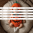 thumbnail image 5 of GiLiling Baby Plush Halloween Pumpkin Romper with Accessories, Graphic Print, Soft Plush Fabric, Kids Halloween Holiday Party Wear, 5 of 7