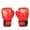 Red, variant on HUISZJ 2pcs Kickboxing Gloves,Black Flame Pattern PU Leather Boxing Gloves, Kickboxing Mitts for Muay Thai MMA