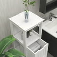 thumbnail image 5 of Bathroom Storage Freestanding Wood Storage Organizer Cabinet with 2 Drawers and 1 Storage Shelf, White, 5 of 7