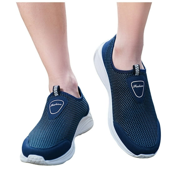 IUJSOY Running Shoes for Men Lightweight Mesh Non-Slip Walking Shoes Sandals Slip on Loafers