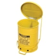 thumbnail image 3 of Justrite Mfg. Co. Yellow Oil Waste Can, 6 Gallon, 3 of 4