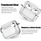 thumbnail image 4 of Estuches protectores híbridos translúcidos de TPU suave para Apple AirPod Pro 3rd GEN (2021), estuche protector transparente de TPU suave para Airpod Pro con llavero a prueba de golpes Xemadio HMHZ514-7, 4 of 9
