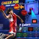 thumbnail image 2 of Canasta de baloncesto Ropoda Mini para interiores con 7 luces LED y 4 pelotas, 2 of 6