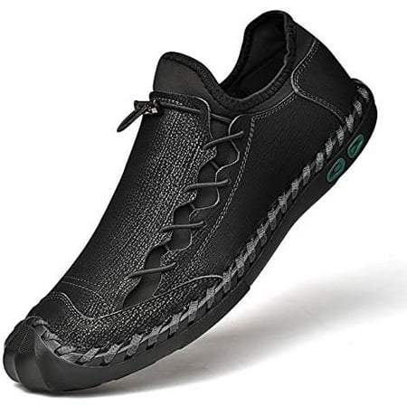 Omagie Mens Casual Shoes for Men s Leather Loafers Boat Dress Driving Men Black Brown Yellow White Big Size Wide Summer Breathable Fashion Walking Work Office Business Male Omagie