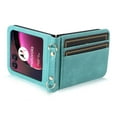 thumbnail image 7 of Allytech Motorola Razr 40 Ultra Wallet Case Cover with Long Strap, Vintage PU Leather Crossbody Shoulder Strap Slim Cards Slots Shockproof Wallet  Phone Case for Motorola Razr 40 Ultra - Green, 7 of 7