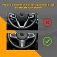 thumbnail image 2 of Xotic Tech 2PCS Steering Wheel Lip Frame Cover Trim, Carbon Fiber Pattern, Compatible with BMW 3 Series G20 G28 2019-2021 (For M Sports version Model), 2 of 9