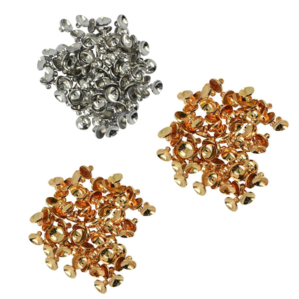 Wholesale Gold /Silver/Copper Plated Cup Bead Caps Jewelry Findings 6mm 8mm 