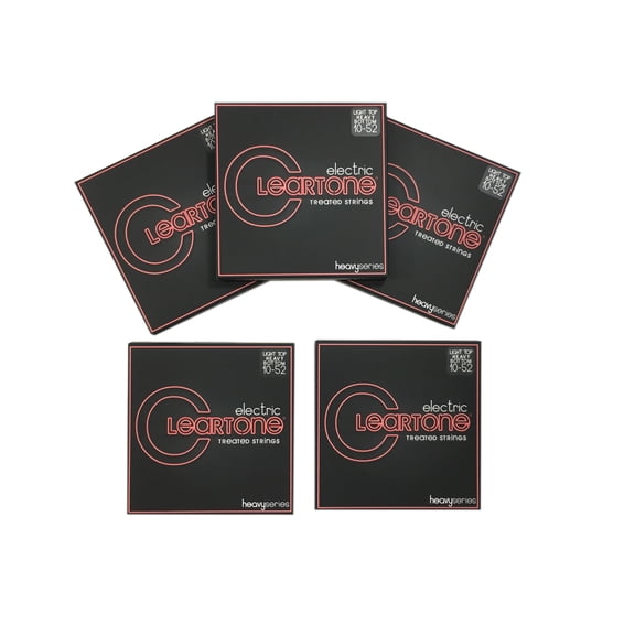 Cleartone Guitar Strings 5 Pack Electric Monster Light Top Heavy Bottom 10-52