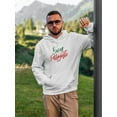 thumbnail image 2 of Buon Ferragosto Red Calligraphy Hoodie Men -Image by Shutterstock, Male 4X-Large, 2 of 4