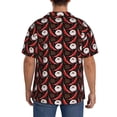 thumbnail image 3 of Kdxio Men's Hawaiian Shirt for Men Short Sleeve Shirt Red Hot Chili 1 Summer Casual Holiday Beach Button Down T-Shirts, 3 of 5