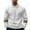 White, variant on Men's Colorblock Lapel Sweatshirts Fashion Button Up Long Sleeve Loose Pullover Workout Casual Tops