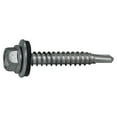 thumbnail image 1 of #12 x 1-1/2" Silver Hex Self-Drilling Screws with Sealing Washers (100 pcs.), 1 of 1