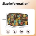 thumbnail image 5 of Goofa Robot and Monsters Print Toaster Cover 4 Slice, Four Slice Bread Machine Cover Quilted Toaster Covers Bread Maker Cover Kitchen Appliance Cover, 5 of 7