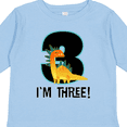 thumbnail image 4 of Inktastic 3rd Birthday Dinosaur Party Boys Long Sleeve Toddler T-Shirt, 4 of 5