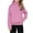 Pink, variant on Lmnyox Kids Girls Casual Athletic Sweatshirts Half Zip Long Sleeve Hoodies Solid Hooded Sport Pullover Tops with Pocket