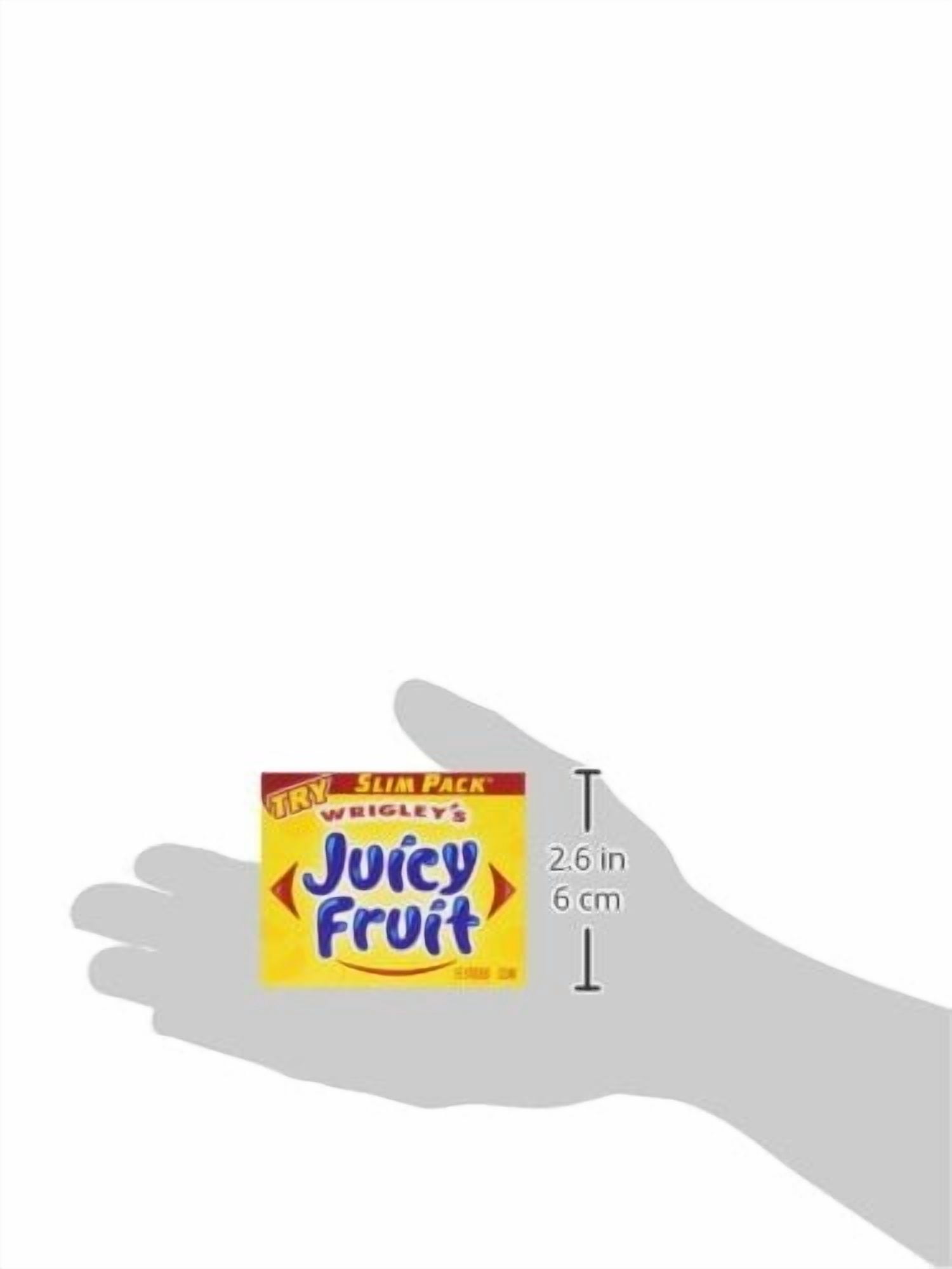 Juicy Fruit Gum Slim, 15 stick pack, (10 count)
