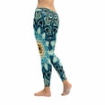 thumbnail image 2 of SUNENAT Abstract Vintage Mandala Floral Women's Capri Leggings Stretchy Skinny Yoga Pants S, 2 of 4