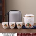 thumbnail image 1 of 2024 New Style Mutton Fat Jade Travel Tea Set - Creative Panda Teacup Set for Outdoor and Home Use - Gift, 1 of 4