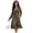 Camouflage Leaf Print, variant on Women Dresses Long Sleeve Size Medium Waist Midi Fashion Dress Cozy Comfy Workwear for Women Midi Elastic Dress, Pink Camouflage Leaves