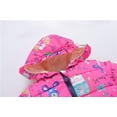 thumbnail image 5 of Girls Boys Winter Warm Fur Windproof Waterproof Hodded Puffer Jacket, 5 of 7
