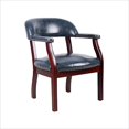 thumbnail image 2 of Scranton & Co Vinyl Faux Leather Blue Captains Chair Rectangular Traditional 31"H Unassembled, 2 of 2