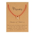 thumbnail image 1 of mtvxesu Bracelets Paper Card Twelve Nylon Rope Alloy Pendant Necklace Holiday Gift Sale, 1 of 1