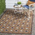 thumbnail image 2 of Safavieh Veranda Chocolate Indoor Outdoor Rug - 6'7" x 9'6", 2 of 5