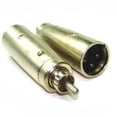 thumbnail image 1 of 44-104 - XLR Adapter 3PL-RCA Bouchon Métal Étain, 1 of 1