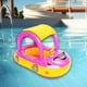 thumbnail image 1 of Flotador De Piscina Para Bebé Con Toldo, Bote De Natación Para Coche, Para Playa, Viajes, Fiestas Temáticas, Morado Púrpura, 1 of 8